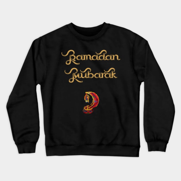 Ramadan Mubarak Crewneck Sweatshirt by LOOKER